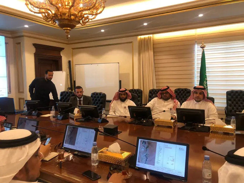 Steering session in a ministry boardroom in Saudi Arabia