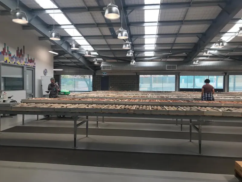 Core-sample storage facility visited to benchmark the National Core Library initiative